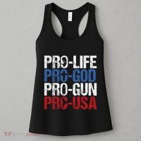Pro Life God Gun Usa Conservative Republican Pro America Women's Tank Top thumb 3