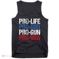 Pro Life God Gun Usa Conservative Republican Pro America Tank Top thumb 0