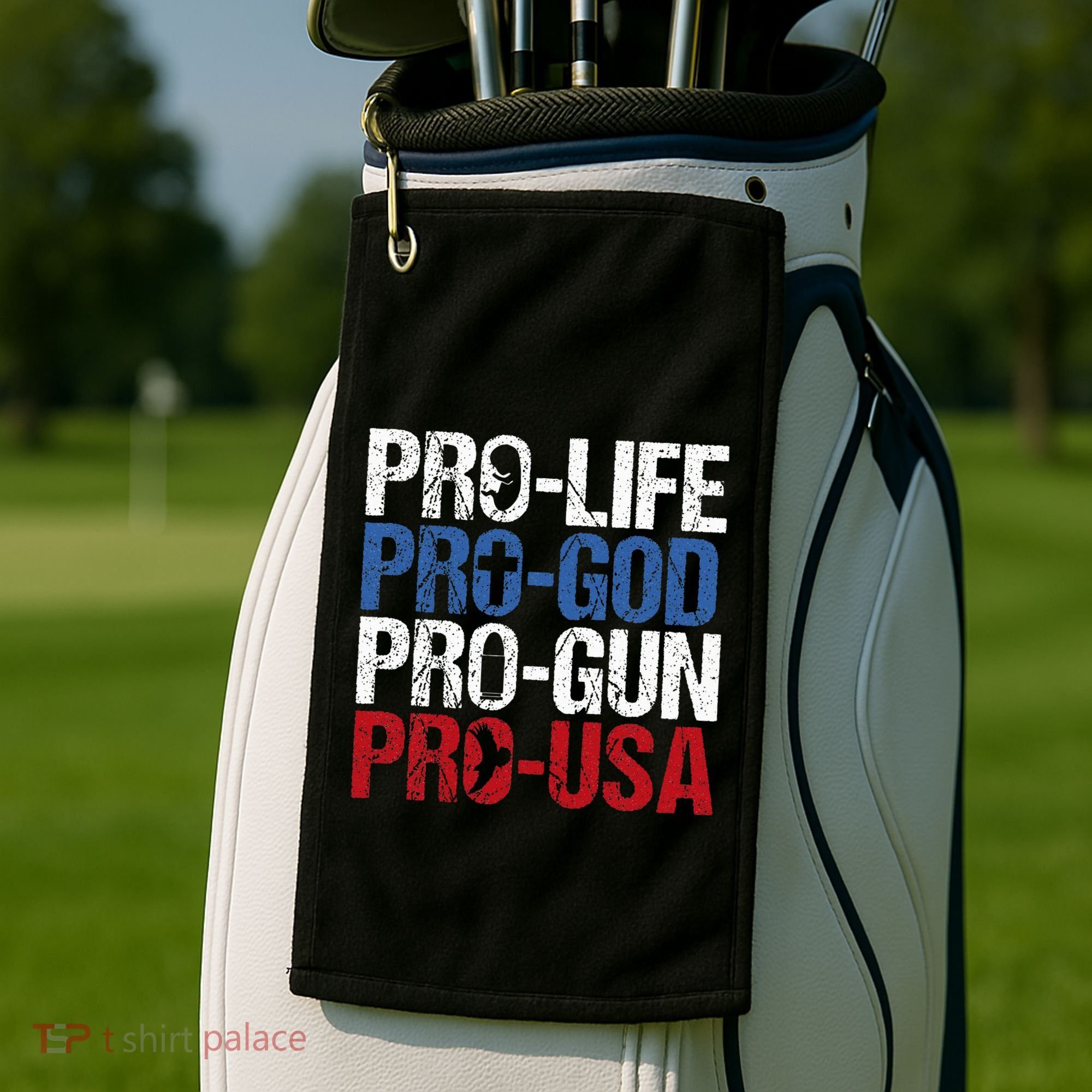Pro Life God Gun Usa Conservative Republican Pro America Golf Towel