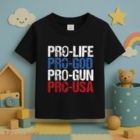 Pro Life God Gun Usa Conservative Republican Pro America Toddler T-Shirt thumb 3