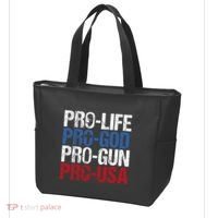 Pro Life God Gun Usa Conservative Republican Pro America Tote Bag thumb 3