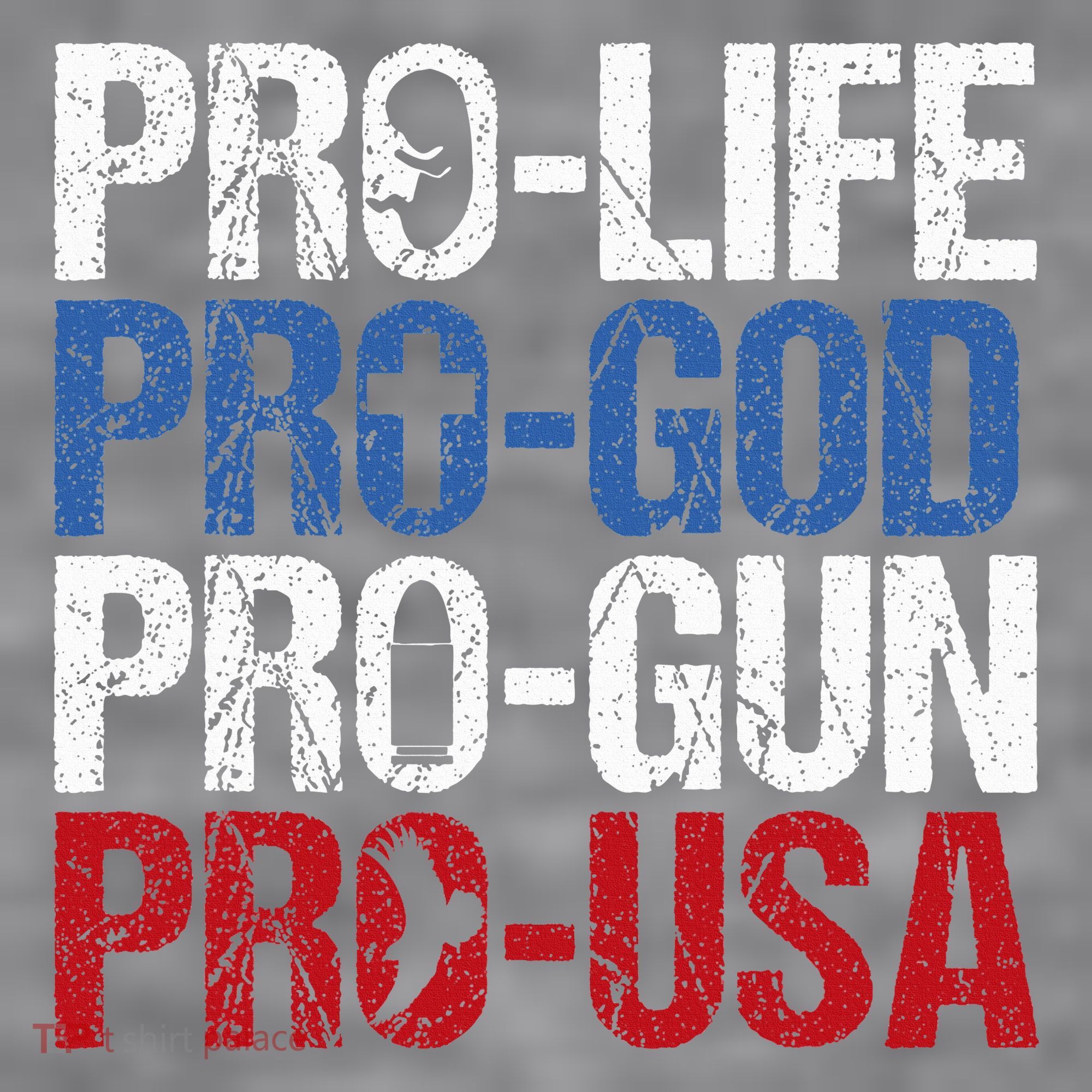 Pro Life God Gun Usa Conservative Republican Pro America Women's Racerback Cropped Tank