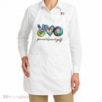 Peace Love Golf Tie Dye Cute Golf Lovers Apron thumb 2