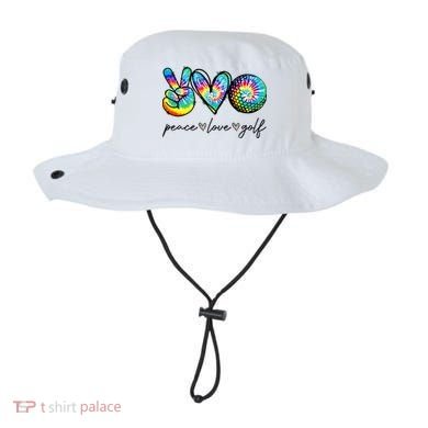 Peace Love Golf Tie Dye Cute Golf Lovers Bucket Hat