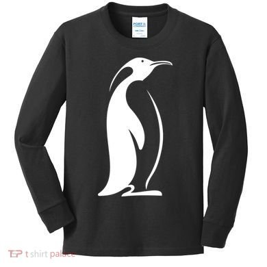 Penguin Logo Gift Kids Long Sleeve Shirt