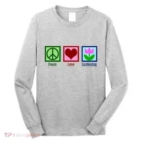 Peace Love Gardening Long Sleeve Shirt thumb 0