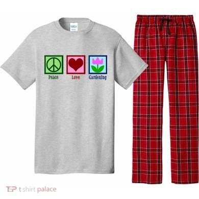 Peace Love Gardening Pajama Set