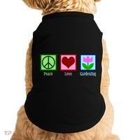 Peace Love Gardening Doggie Tank thumb 0