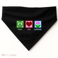 Peace Love Gardening USA-Made Doggie Bandana thumb 0