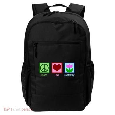 Peace Love Gardening Backpack