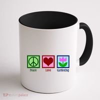 Peace Love Gardening Coffee Mug thumb 1