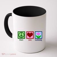 Peace Love Gardening Coffee Mug thumb 0