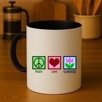 Peace Love Gardening Coffee Mug thumb 4