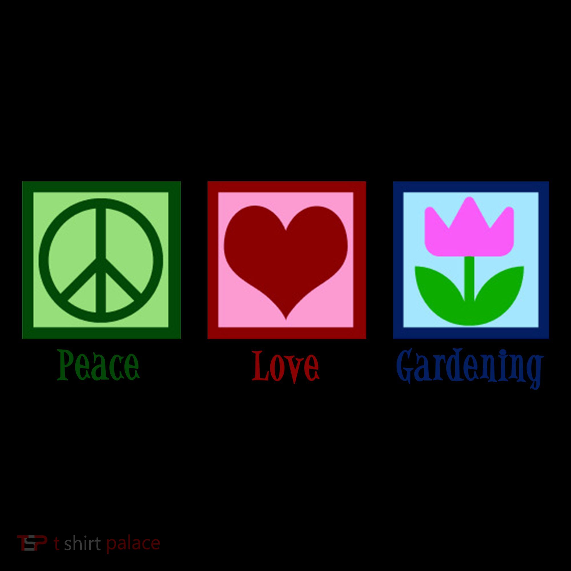Peace Love Gardening Coffee Mug