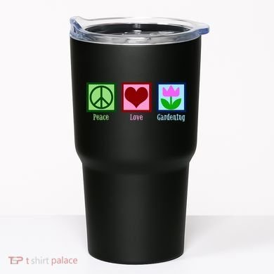 Peace Love Gardening Tumbler