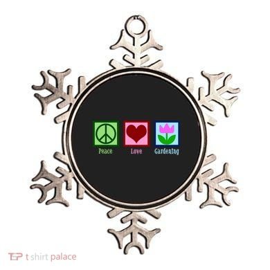 Peace Love Gardening Ornament