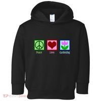 Peace Love Gardening Toddler Hoodie thumb 0