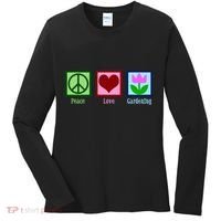 Peace Love Gardening Women's Long Sleeve Shirt thumb 0