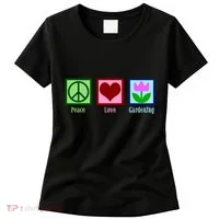 Peace Love Gardening Women's T-Shirt thumb 0