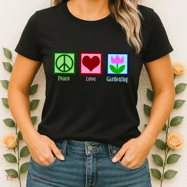 Peace Love Gardening Women's T-Shirt
