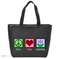 Peace Love Gardening Tote Bag thumb 0