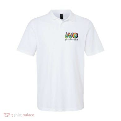 Peace Love Golf Funny Tie Dye Golf Lovers Polo