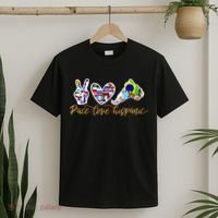 Peace Love Hispanic Heritage Month T-Shirt thumb 2