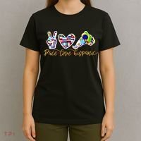 Peace Love Hispanic Heritage Month T-Shirt thumb 4