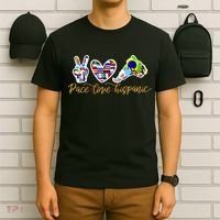 Peace Love Hispanic Heritage Month T-Shirt thumb 6