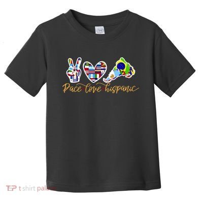 Peace Love Hispanic Heritage Month Toddler T-Shirt