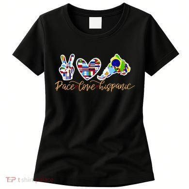 Peace Love Hispanic Heritage Month Women's T-Shirt