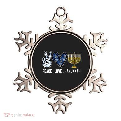 Peace Love Hanukkah Jewish Holiday Gift Ornament