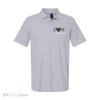 Peace Love Hanukkah Jewish Holiday Gift Polo thumb 0