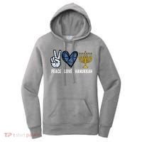 Peace Love Hanukkah Jewish Holiday Gift Women's Hoodie thumb 0