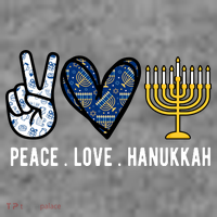 Peace Love Hanukkah Jewish Holiday Gift Kids T-Shirt thumb 4