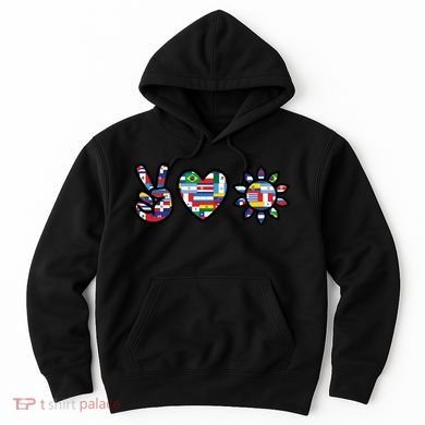 Peace Love Hispanic Heritage Month Hoodie