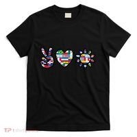 Peace Love Hispanic Heritage Month T-Shirt thumb 0