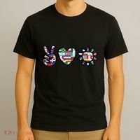 Peace Love Hispanic Heritage Month T-Shirt thumb 3
