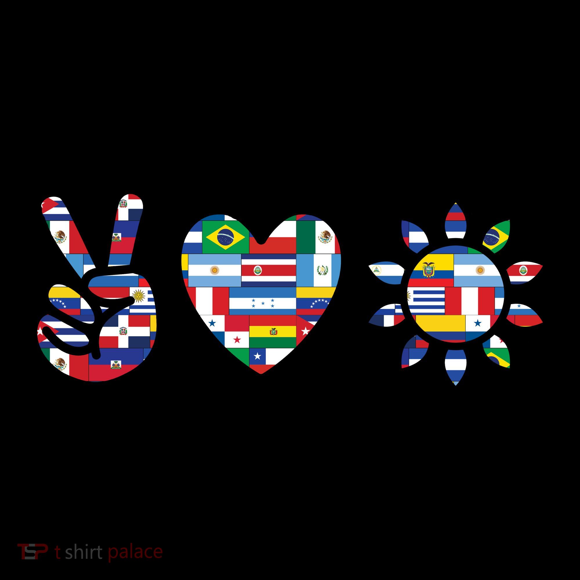 Peace Love Hispanic Heritage Month T-Shirt