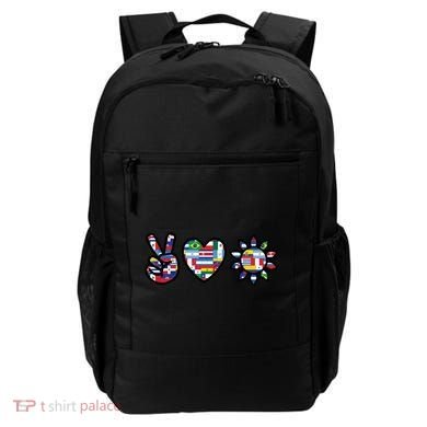 Peace Love Hispanic Heritage Month Backpack