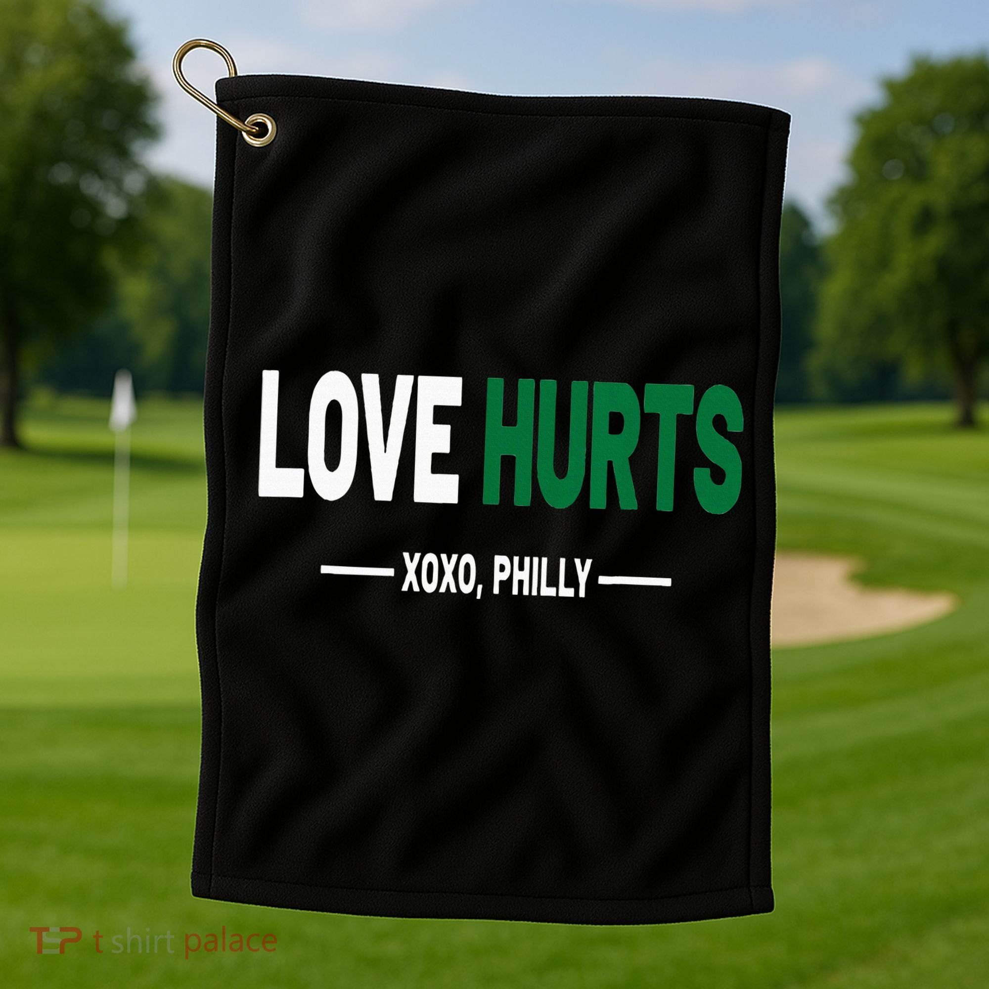 Philadelphia Love Hurts Fan Pride Golf Towel