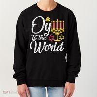 Peace Love Hanukkah Jewish Hanukkah Chanukah Women's Sweatshirt thumb 0