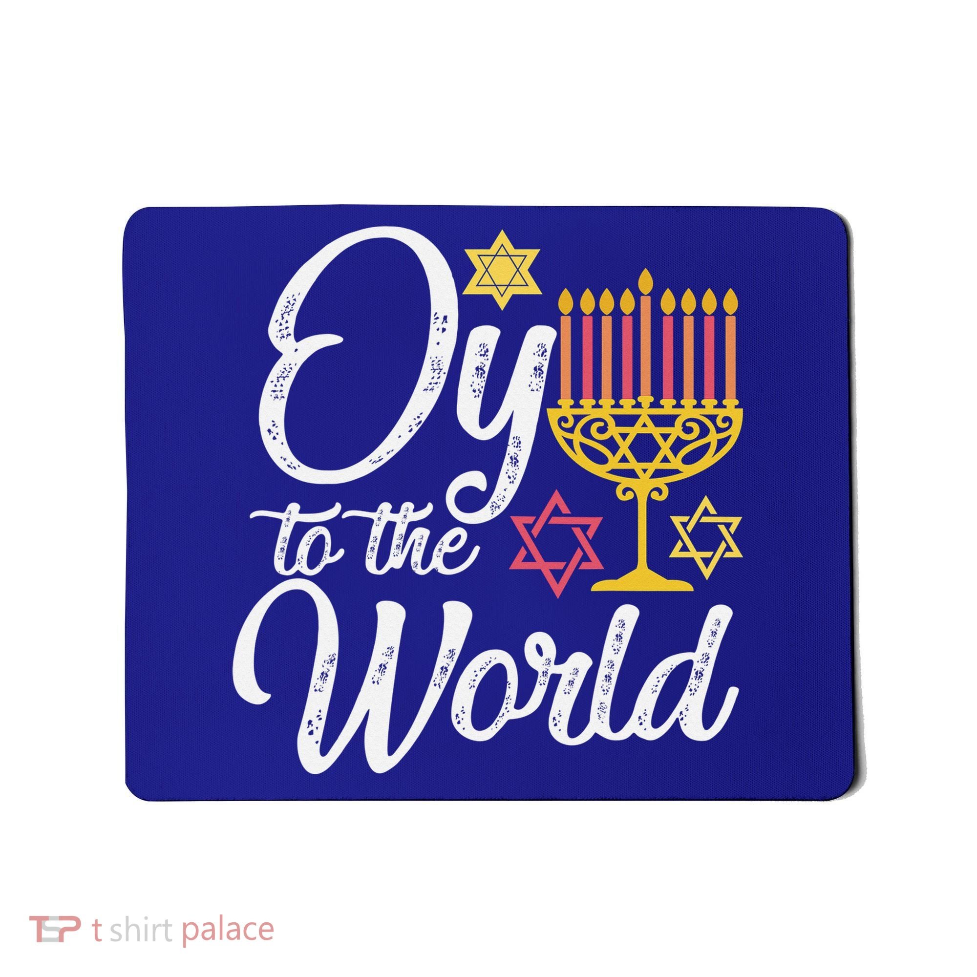 Peace Love Hanukkah Jewish Hanukkah Chanukah Mousepad
