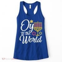 Peace Love Hanukkah Jewish Hanukkah Chanukah Women's Tank Top thumb 0