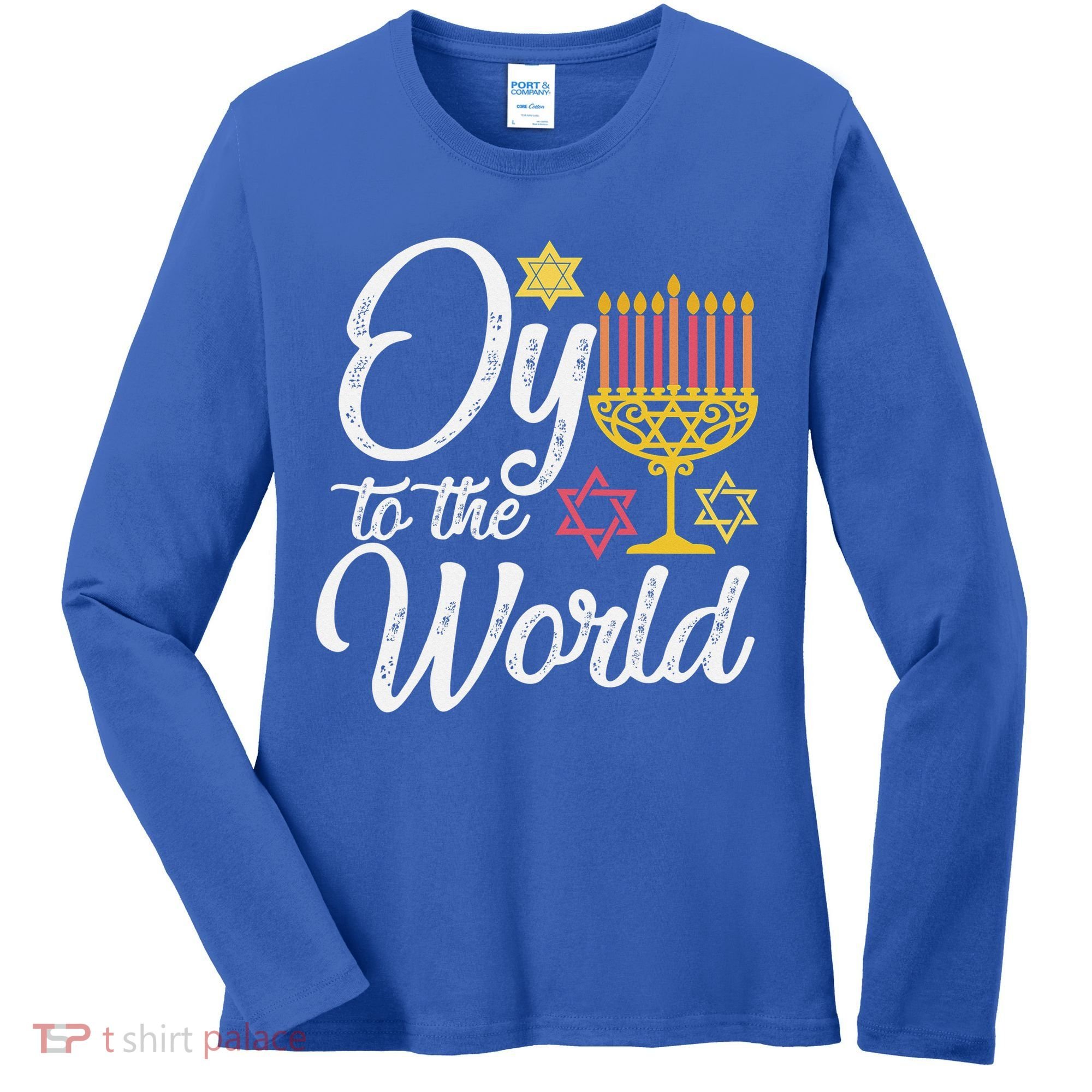 Peace Love Hanukkah Jewish Hanukkah Chanukah Women's Long Sleeve Shirt