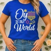 Peace Love Hanukkah Jewish Hanukkah Chanukah Women's T-Shirt thumb 2