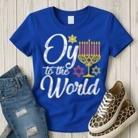Peace Love Hanukkah Jewish Hanukkah Chanukah Women's T-Shirt thumb 3