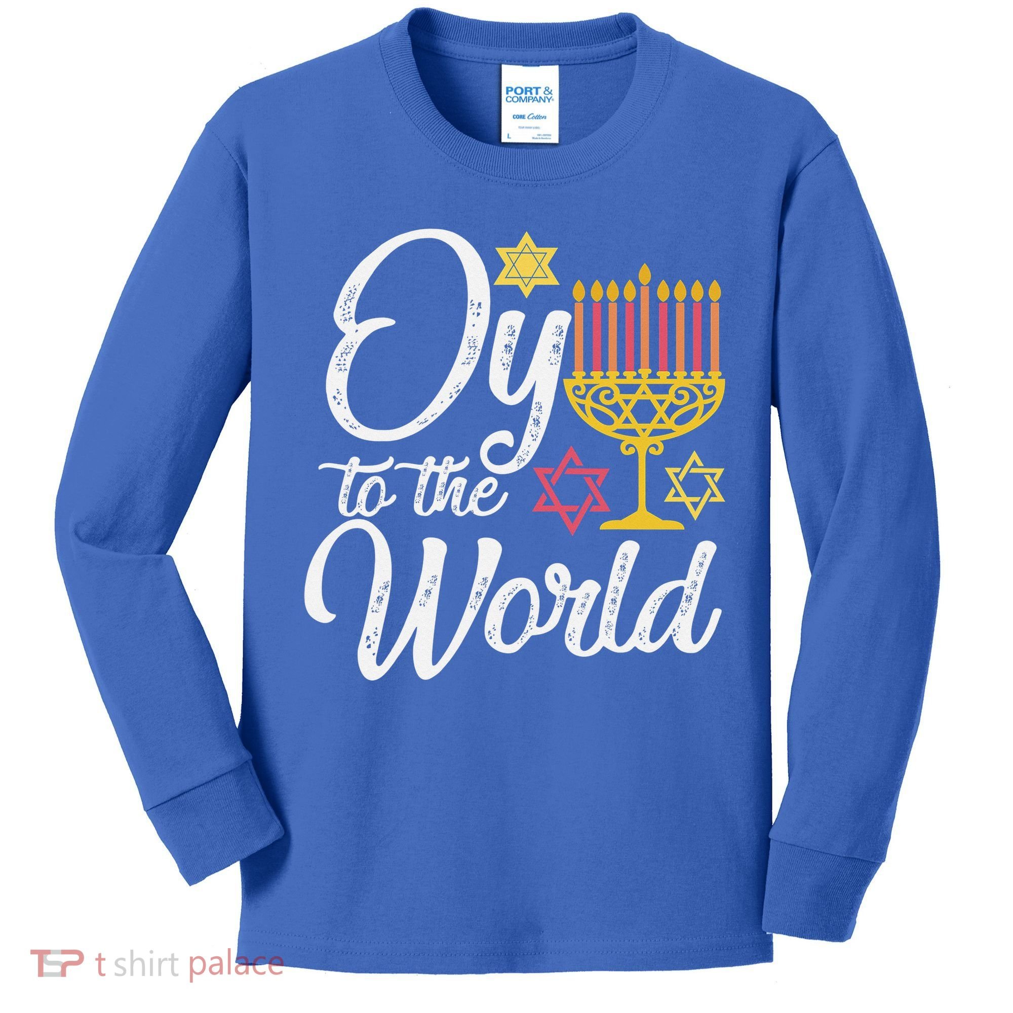 Peace Love Hanukkah Jewish Hanukkah Chanukah Kids Long Sleeve Shirt