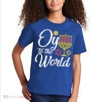 Peace Love Hanukkah Jewish Hanukkah Chanukah Kids T-Shirt thumb 2