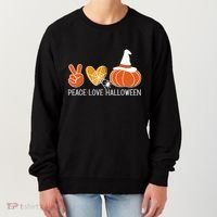 Peace Love Halloween Women's Sweatshirt thumb 0